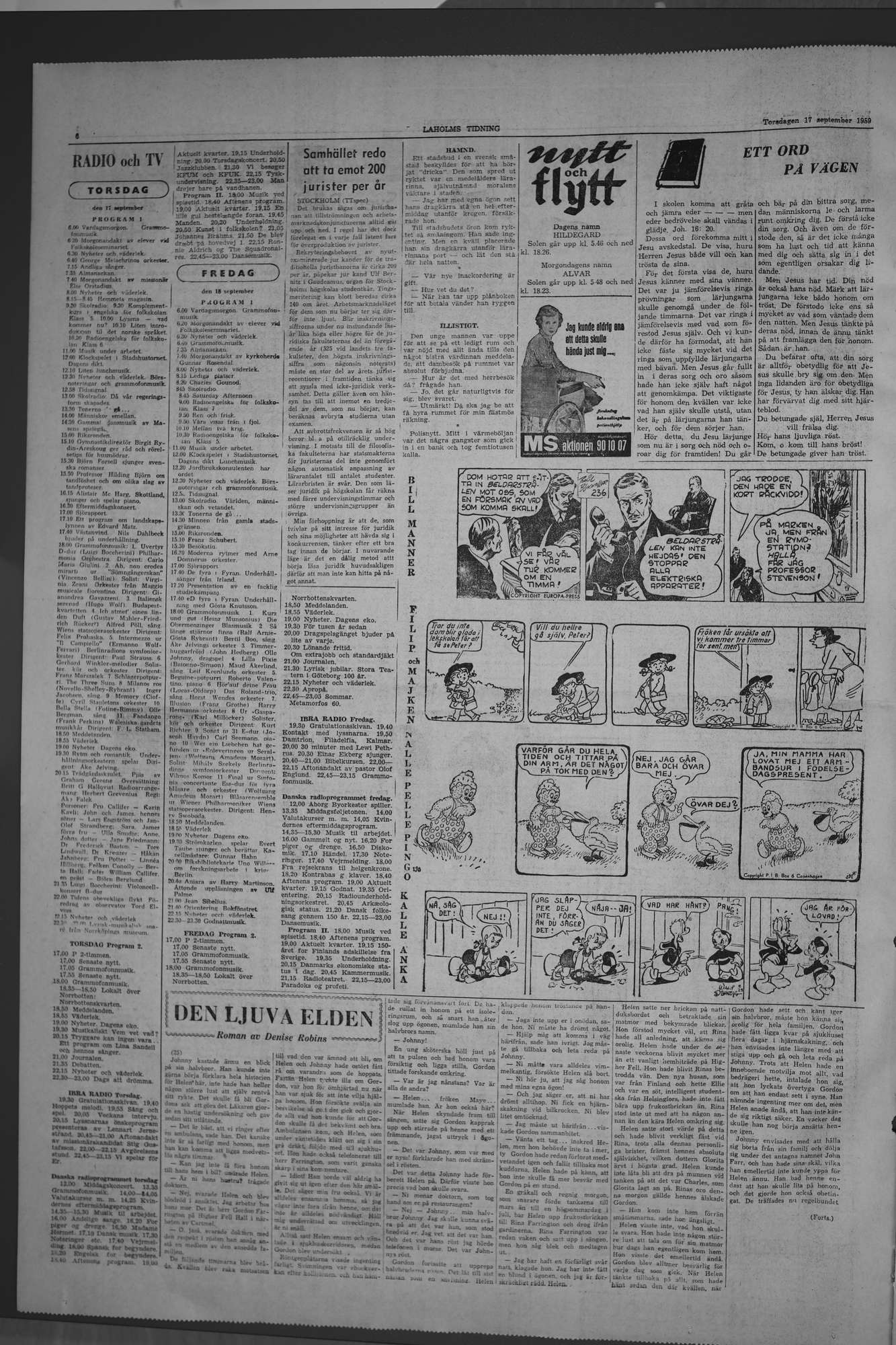 Laholms Tidning Torsdag 17 september 1959, sida 6