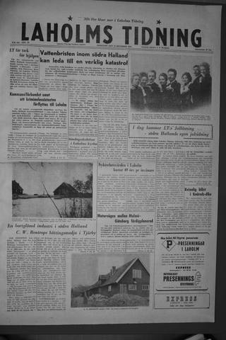 Förstasidan, Fredag 18 december 1959