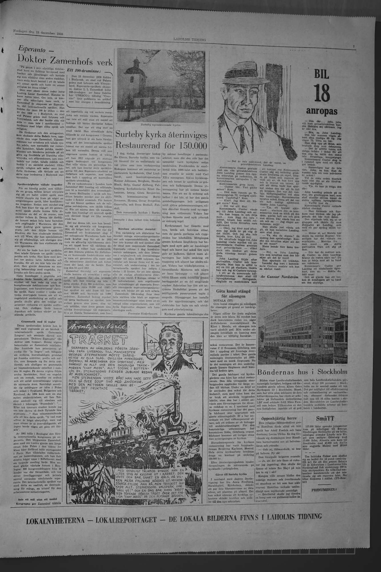 Laholms Tidning Fredag 18 december 1959, sida 7