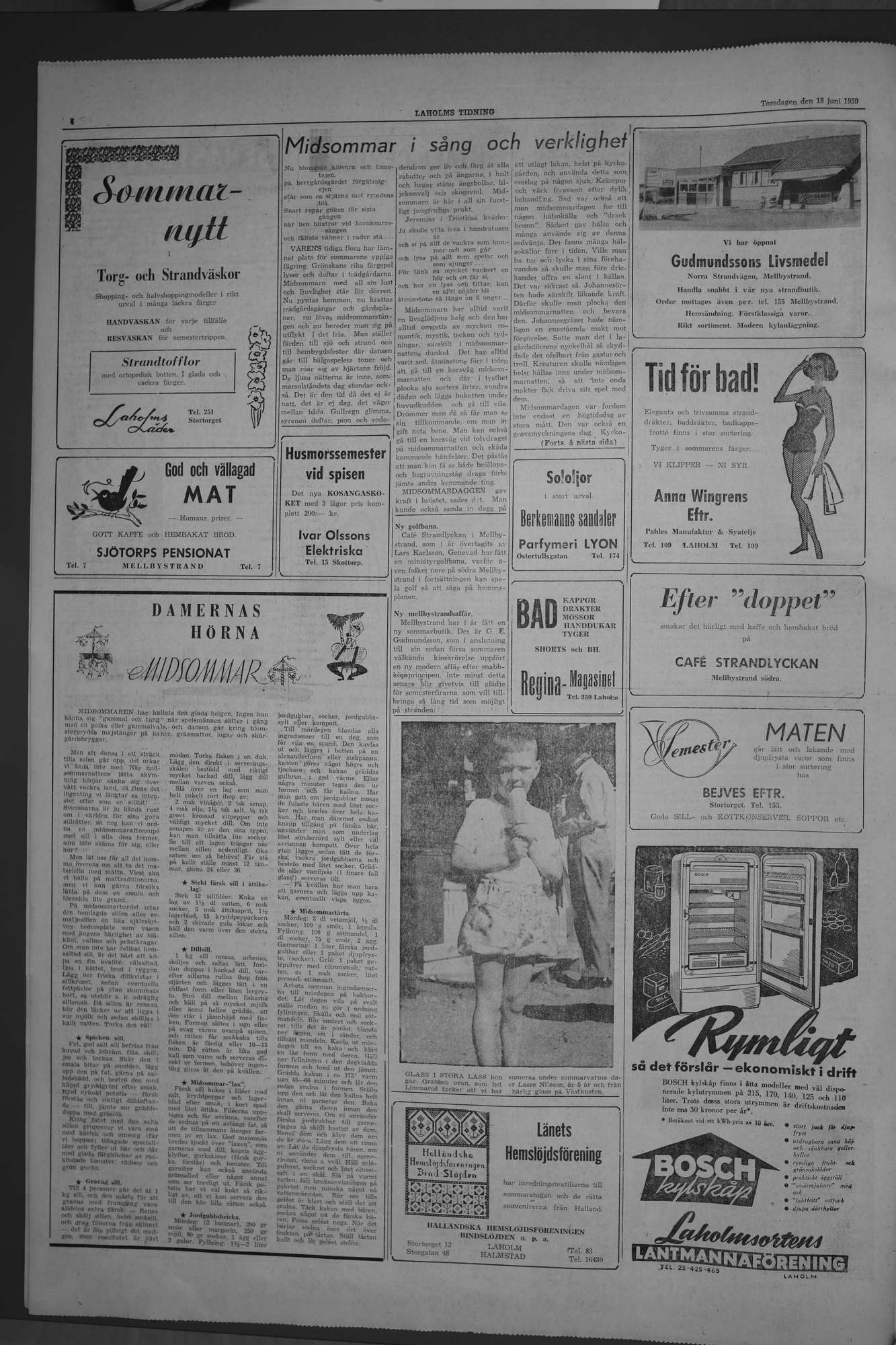 Laholms Tidning Torsdag 18 juni 1959, sida 4