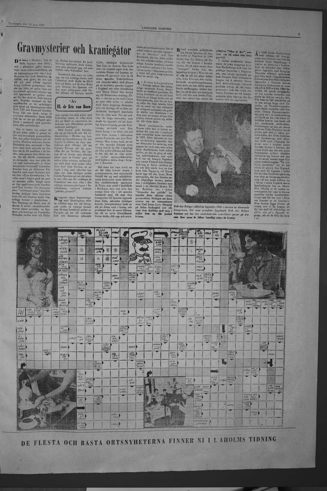 Laholms Tidning Torsdag 18 juni 1959, sida 7