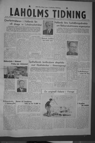 Förstasidan, Onsdag 18 november 1959