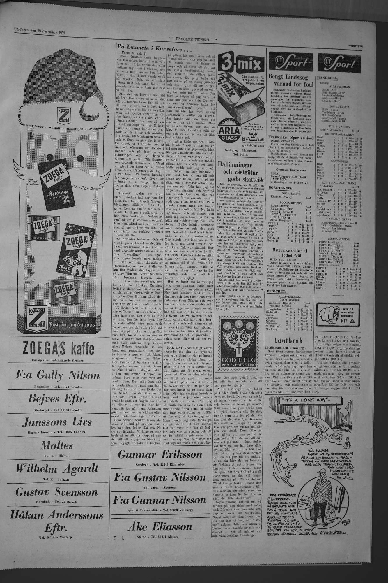 Laholms Tidning Lördag 19 december 1959, sida 5