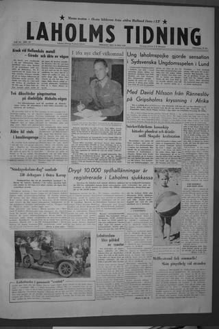Förstasidan, Tisdag 19 maj 1959
