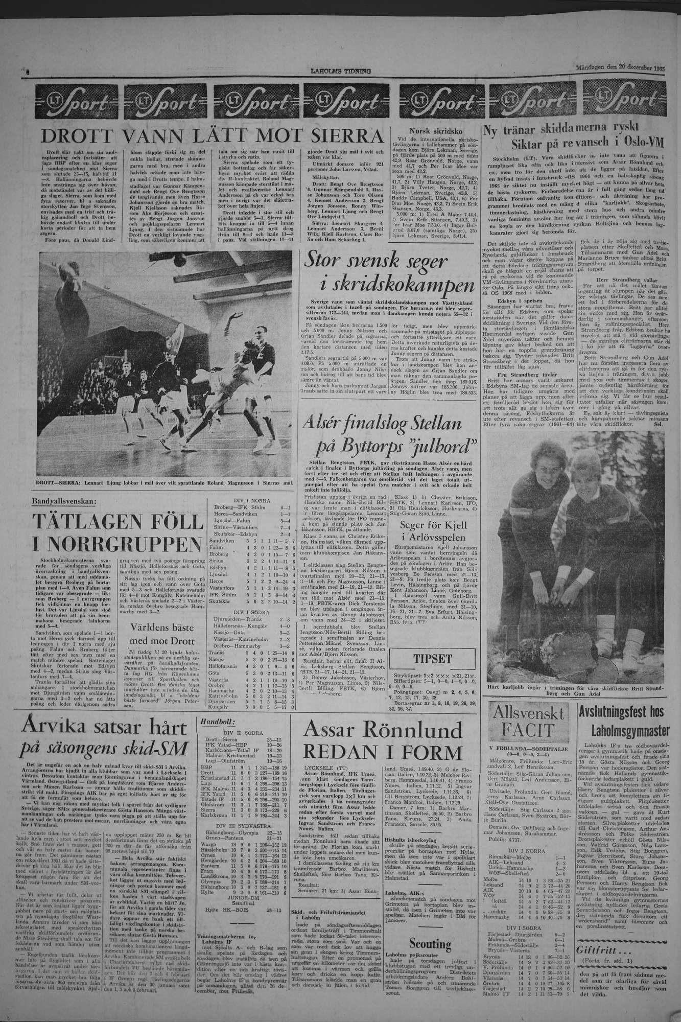 Laholms Tidning Måndag 20 december 1965, sida 6