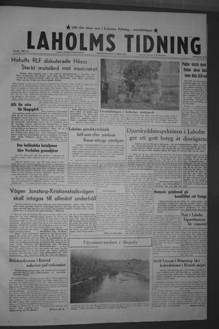 Förstasidan, Torsdag 19 mars 1959