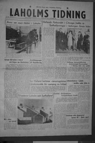 Förstasidan, Torsdag 19 november 1959