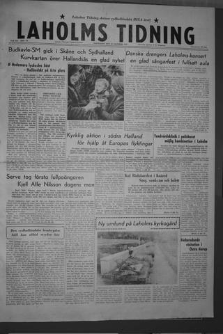 Förstasidan, Måndag 19 oktober 1959