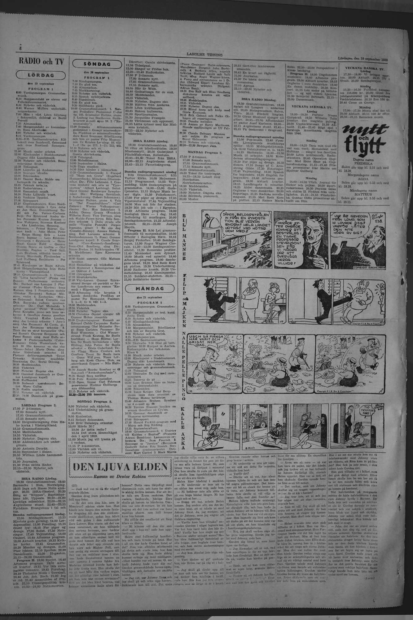 Laholms Tidning Lördag 19 september 1959, sida 6