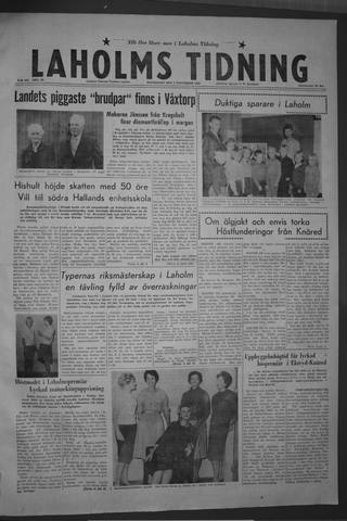 Förstasidan, Måndag 2 november 1959