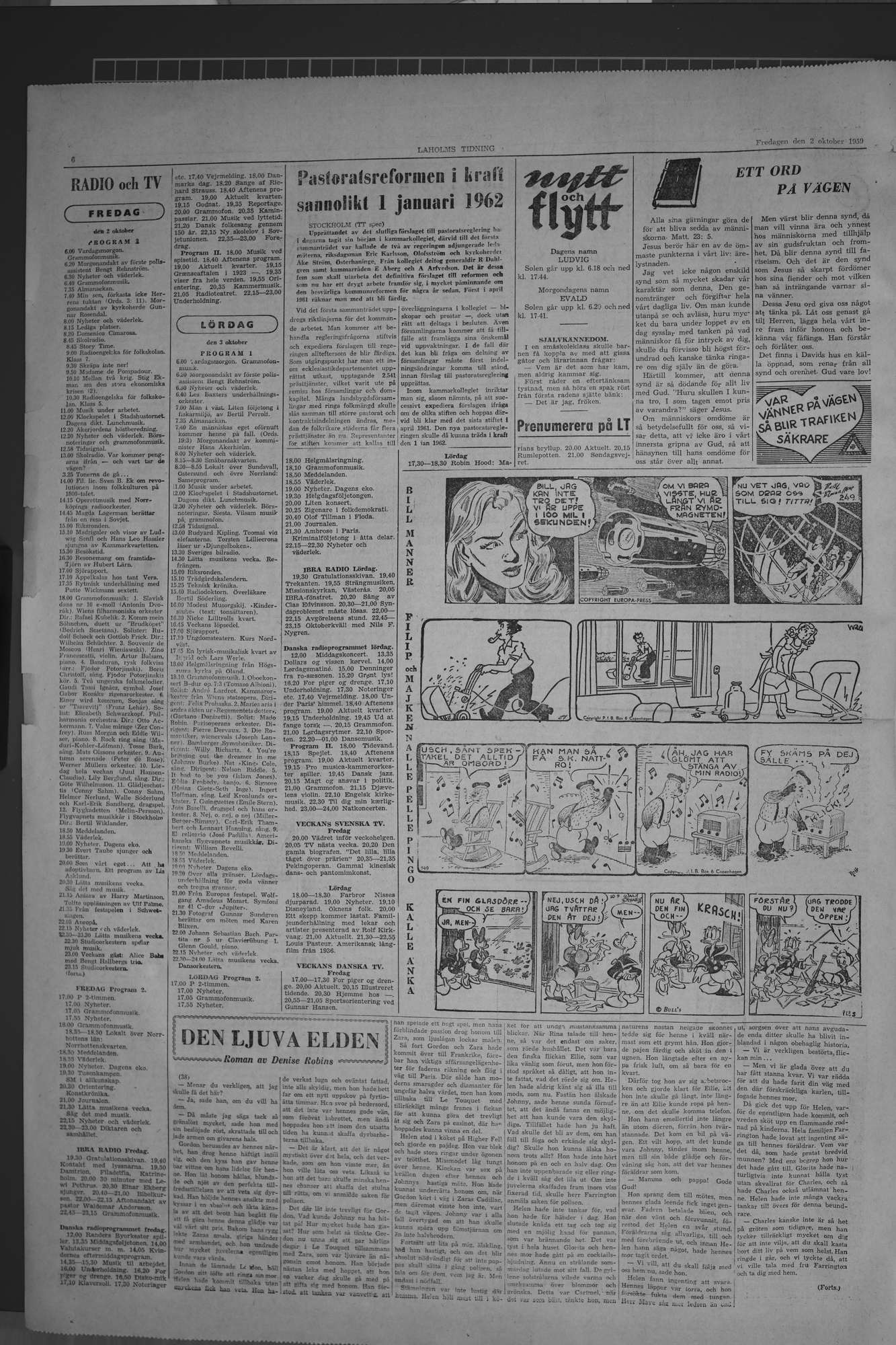 Laholms Tidning Fredag 2 oktober 1959, sida 6