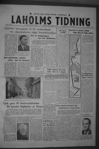 Förstasidan, Fredag 20 februari 1959