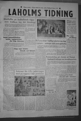 Förstasidan, Tisdag 20 januari 1959