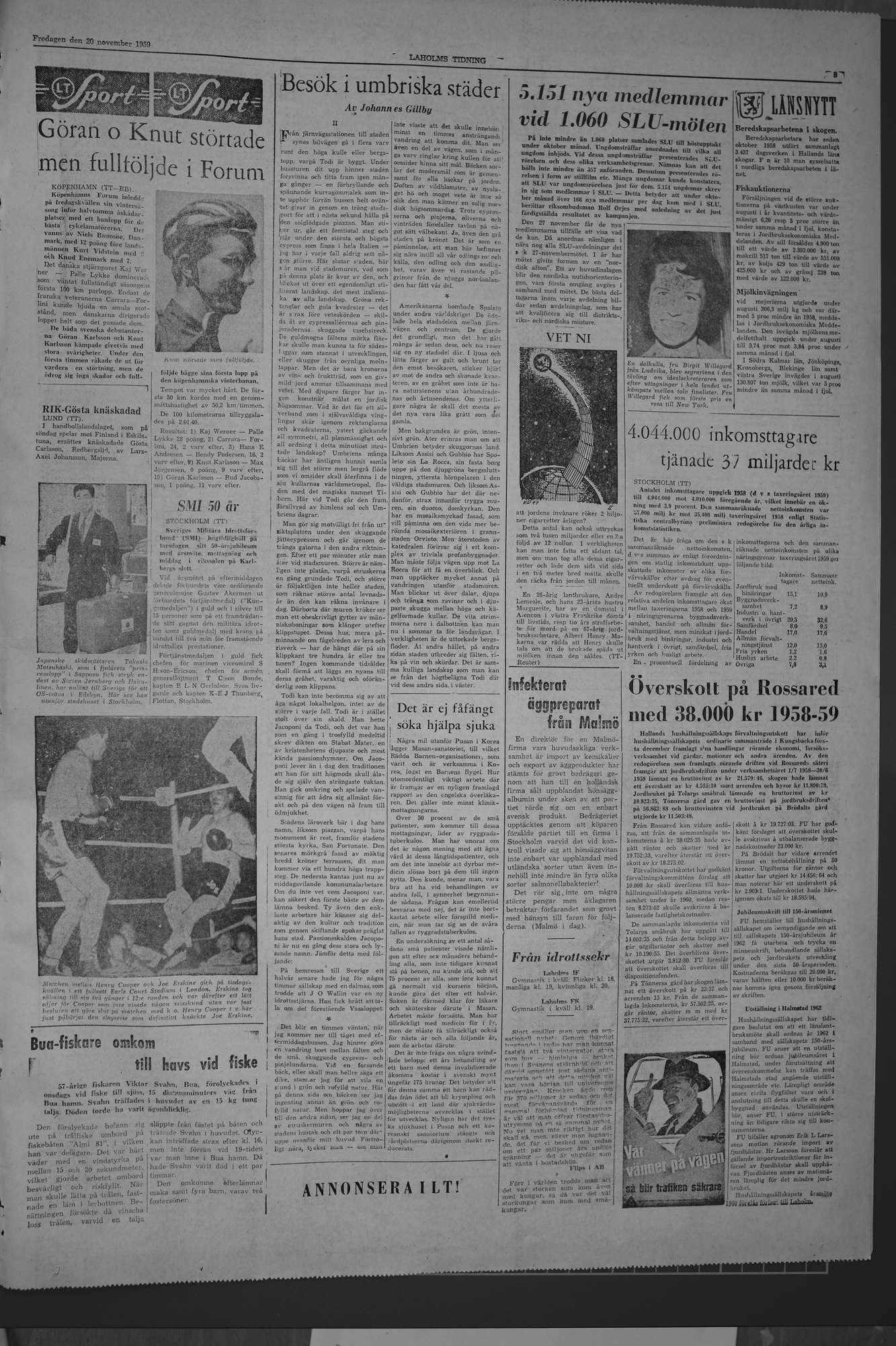 Laholms Tidning Fredag 20 november 1959, sida 5