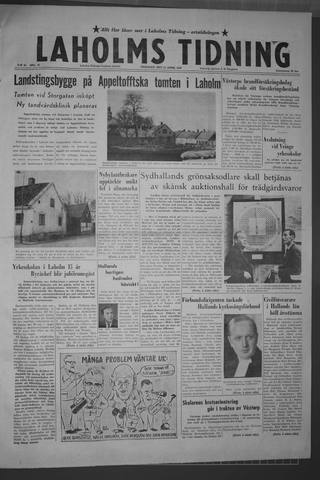 Förstasidan, Tisdag 21 april 1959