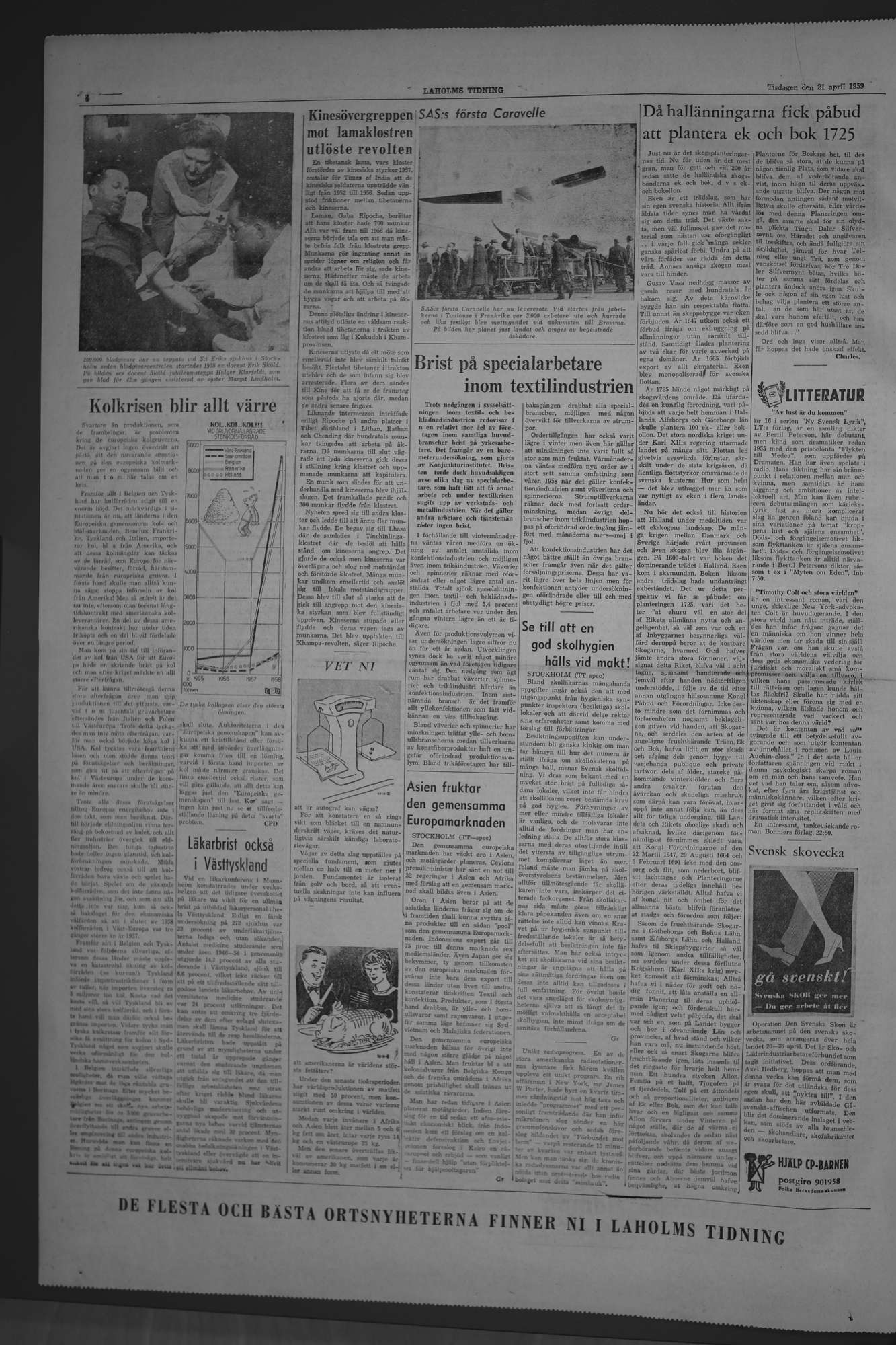Laholms Tidning Tisdag 21 april 1959, sida 4