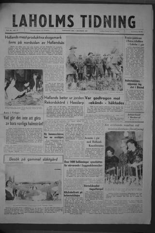Förstasidan, Torsdag 1 december 1960