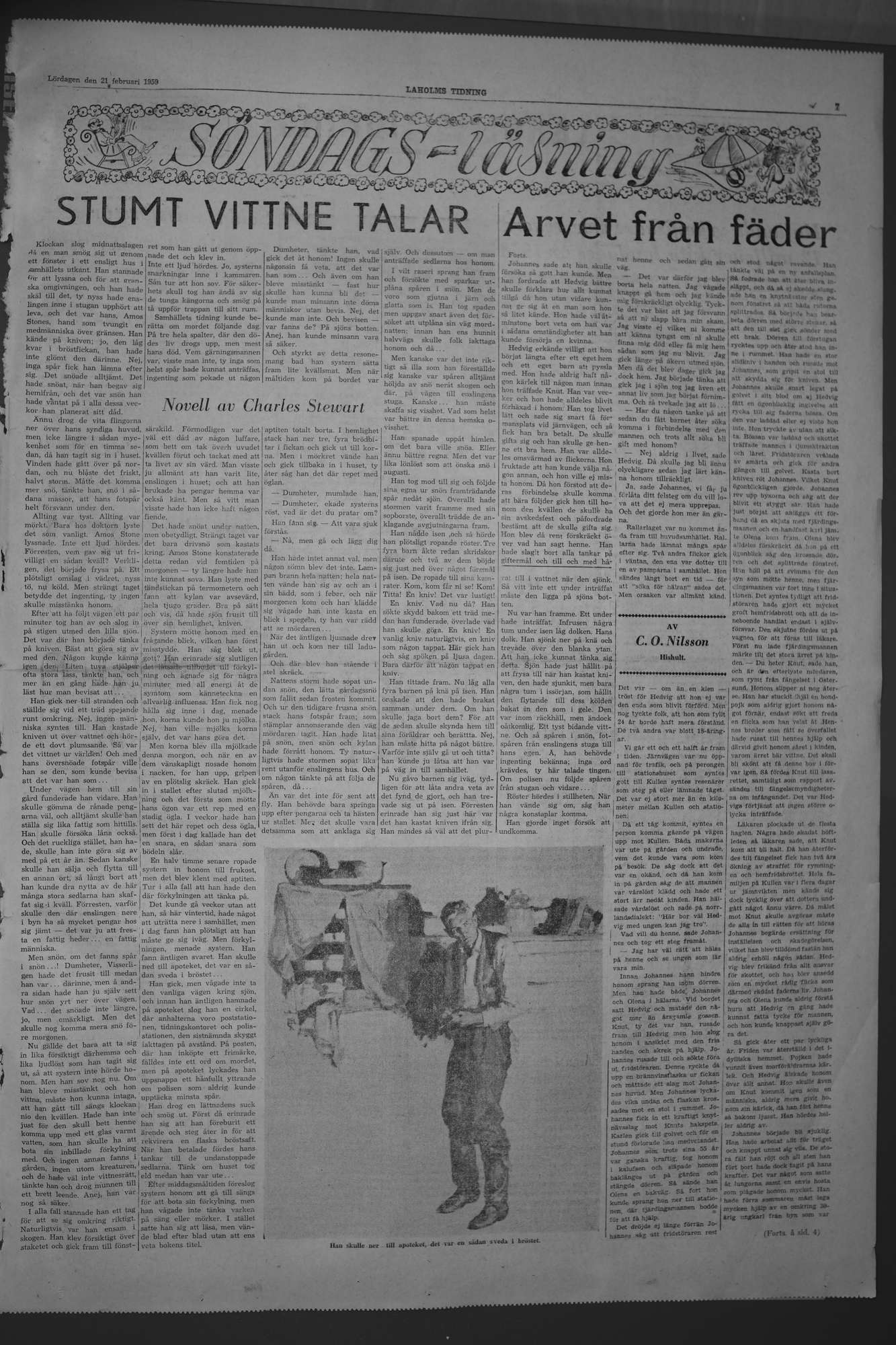 Laholms Tidning Lördag 21 februari 1959, sida 7