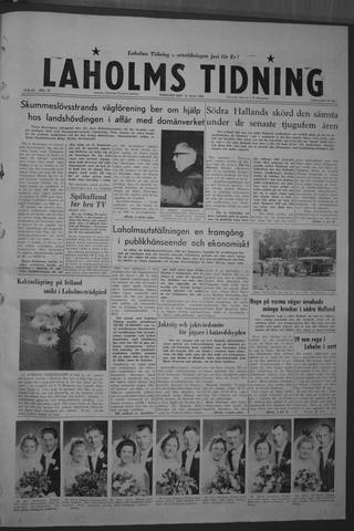 Förstasidan, Tisdag 21 juli 1959