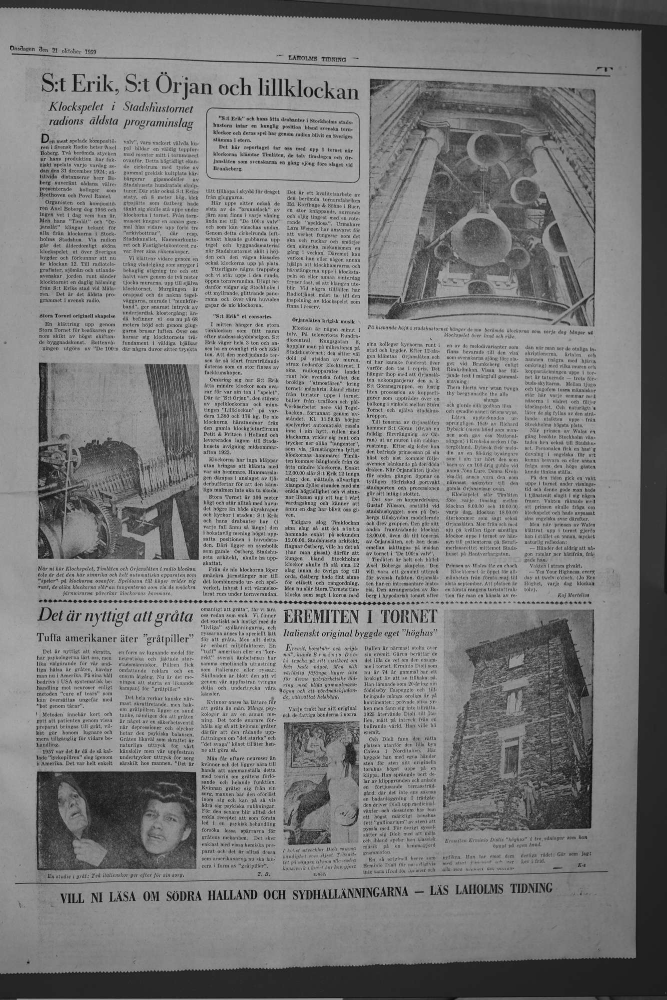 Laholms Tidning Onsdag 21 oktober 1959, sida 5