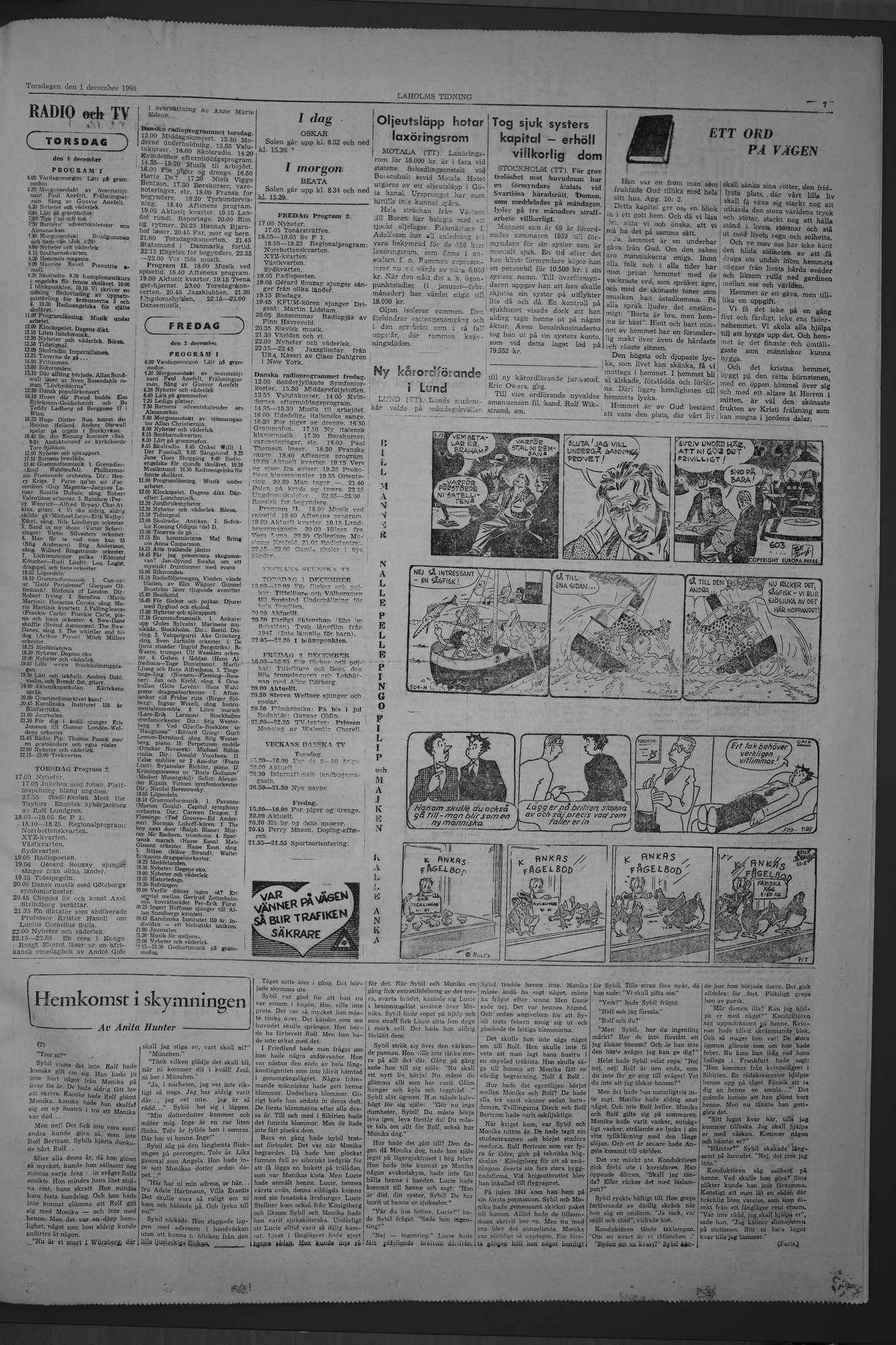 Laholms Tidning Torsdag 1 december 1960, sida 7