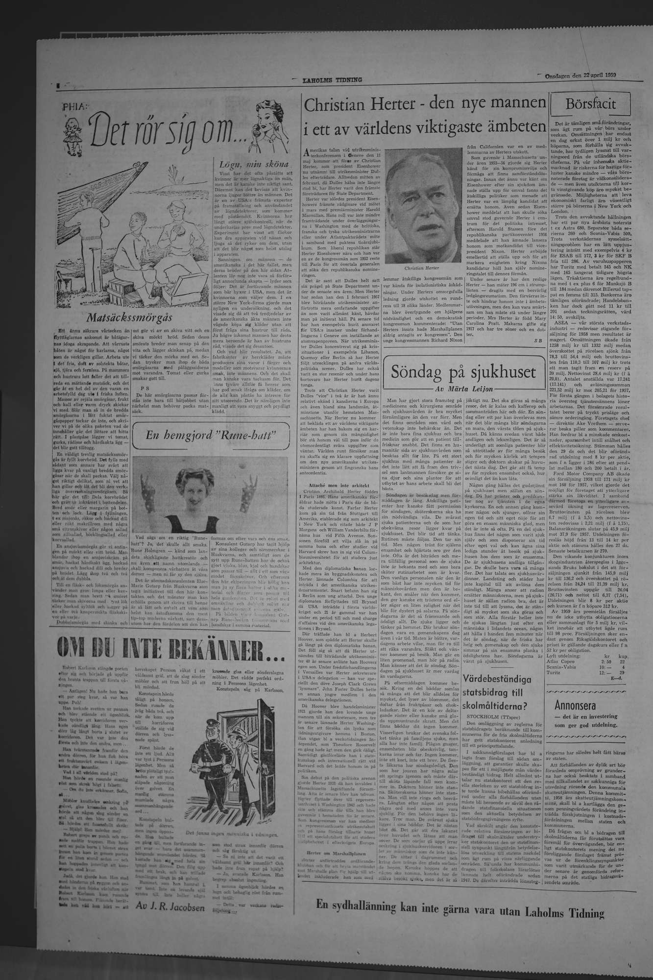 Laholms Tidning Onsdag 22 april 1959, sida 4