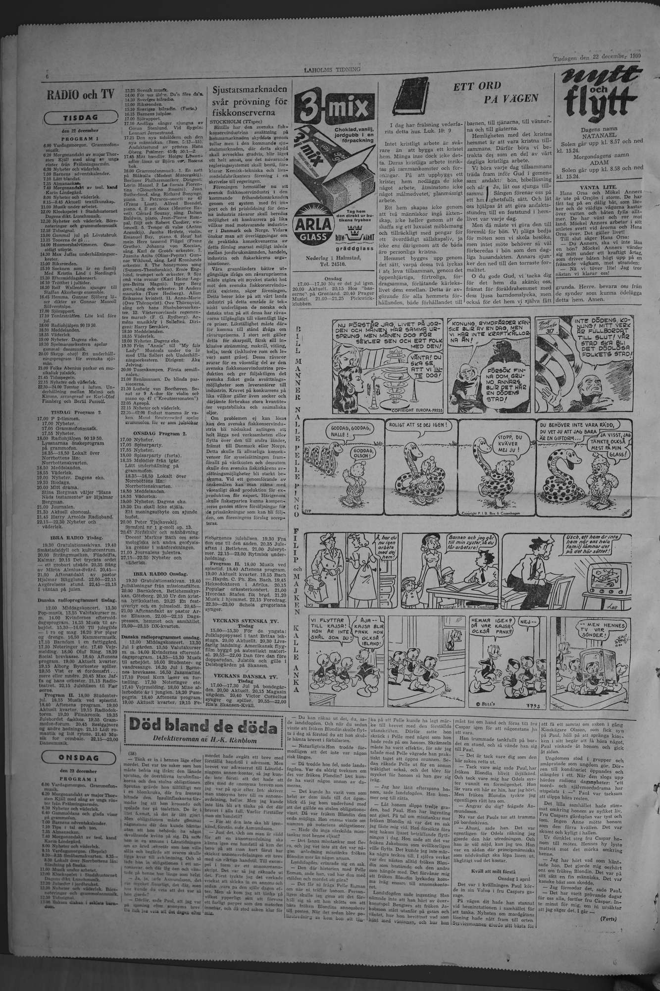 Laholms Tidning Tisdag 22 december 1959, sida 6
