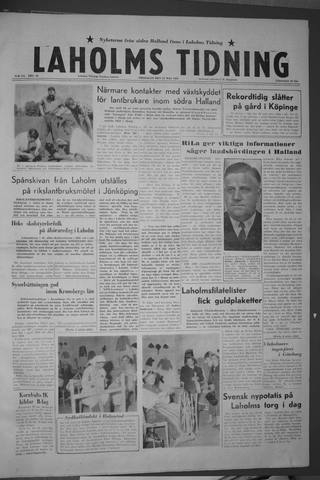 Förstasidan, Fredag 22 maj 1959
