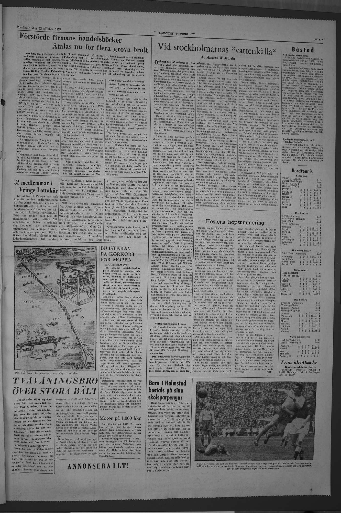 Laholms Tidning Torsdag 22 oktober 1959, sida 5