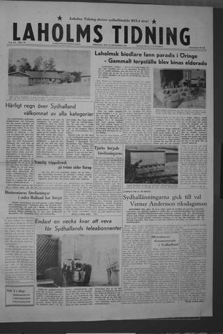 Förstasidan, Tisdag 22 september 1959