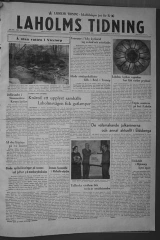 Förstasidan, Onsdag 23 december 1959