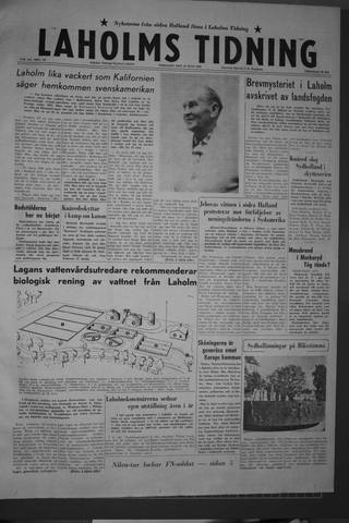 Förstasidan, Tisdag 23 juni 1959