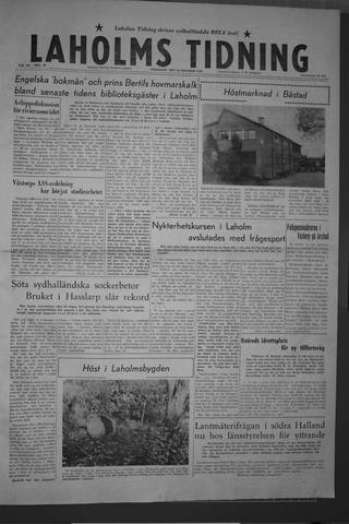 Förstasidan, Fredag 23 oktober 1959