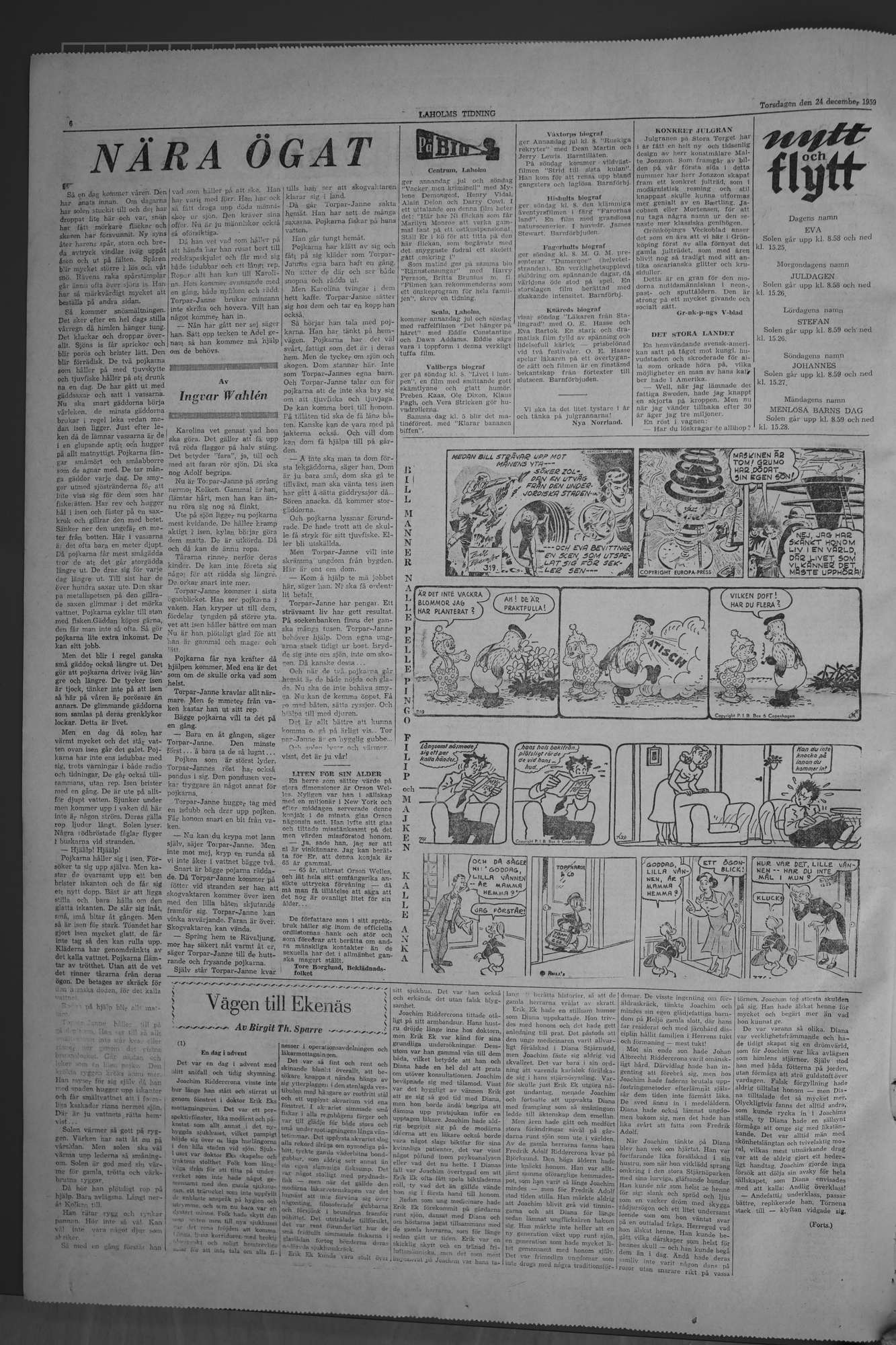 Laholms Tidning Torsdag 24 december 1959, sida 6