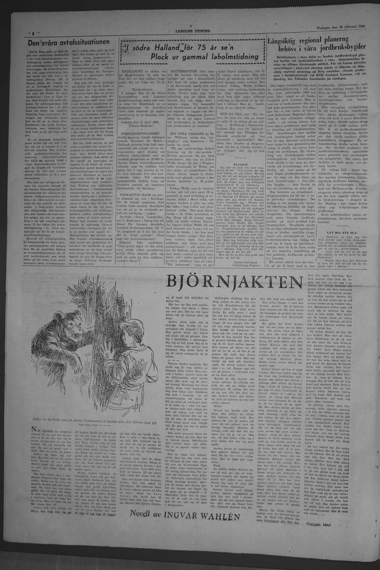 Laholms Tidning Tisdag 24 februari 1959, sida 4