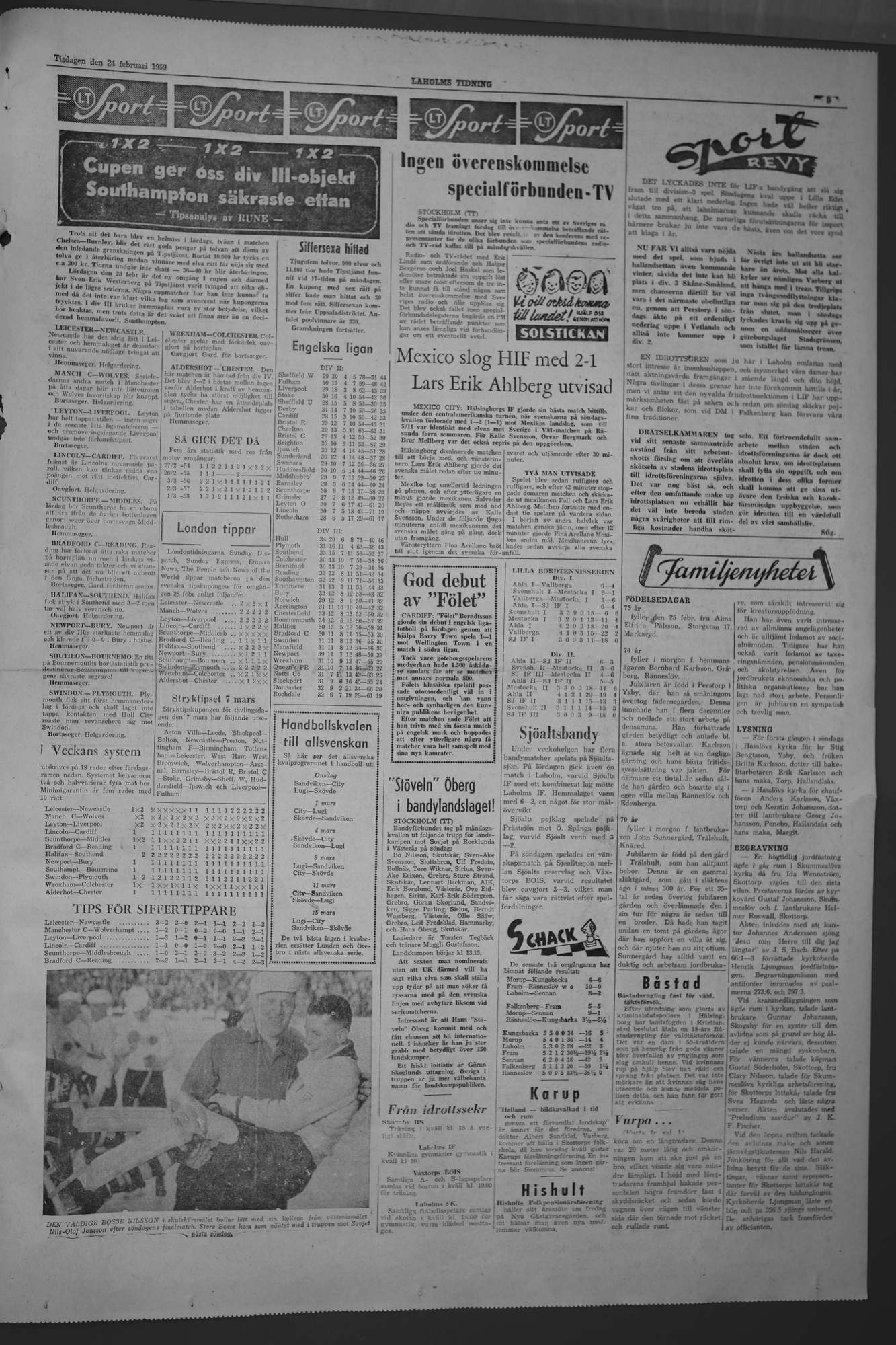 Laholms Tidning Tisdag 24 februari 1959, sida 5