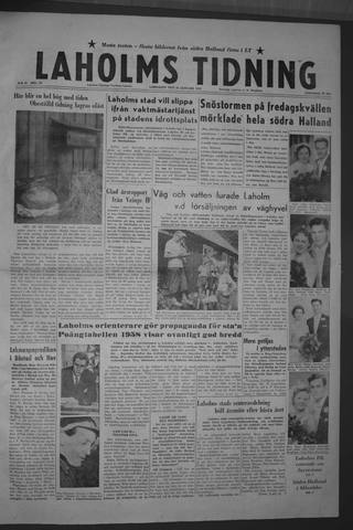 Förstasidan, Lördag 24 januari 1959
