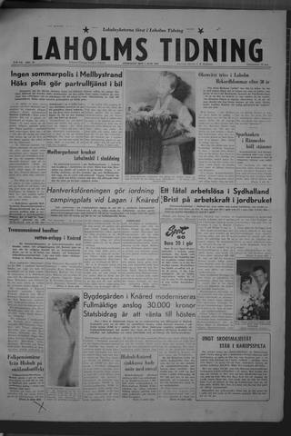 Förstasidan, Onsdag 1 juni 1960