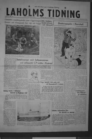 Förstasidan, Tisdag 24 november 1959