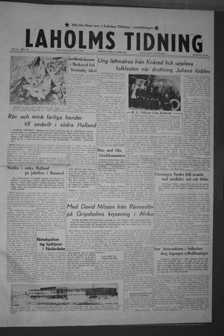 Förstasidan, Lördag 25 april 1959