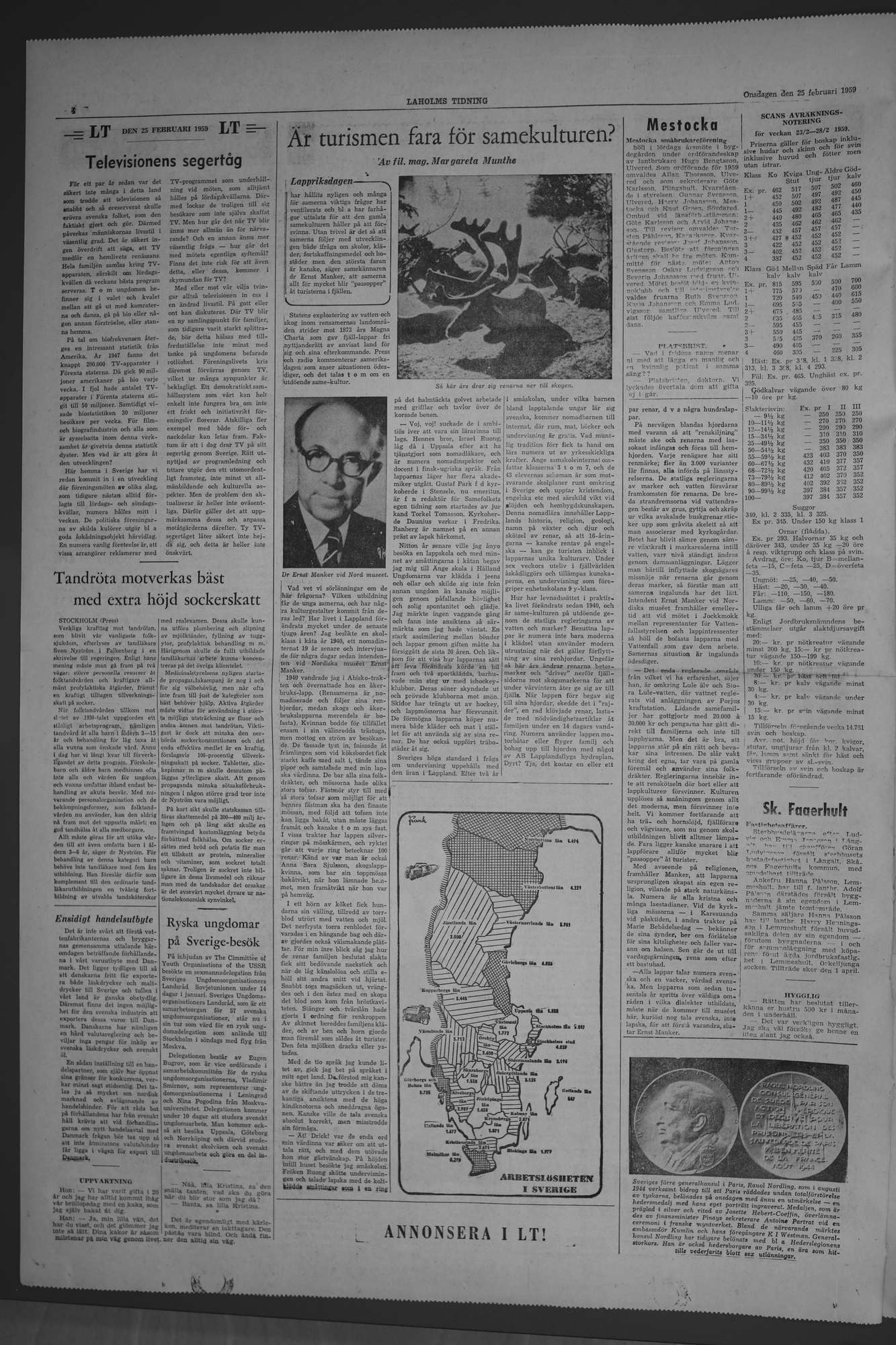 Laholms Tidning Onsdag 25 februari 1959, sida 4