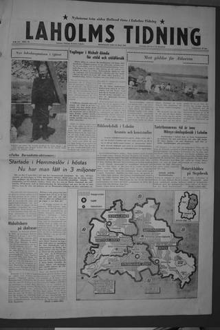 Förstasidan, Måndag 25 maj 1959
