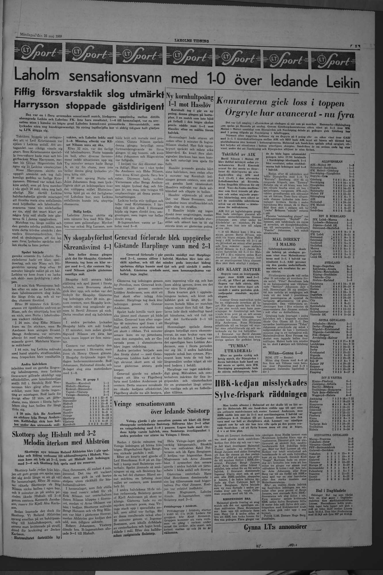 Laholms Tidning Måndag 25 maj 1959, sida 5
