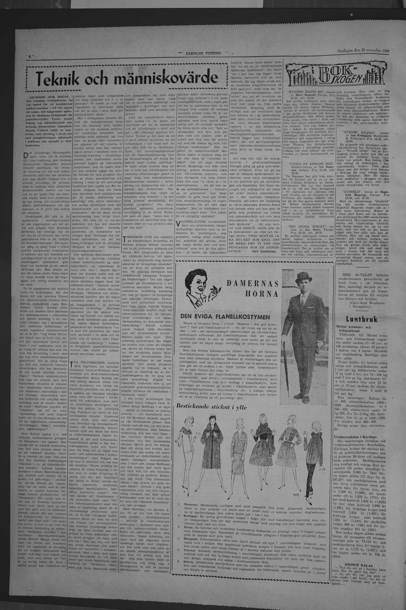 Laholms Tidning Onsdag 25 november 1959, sida 4