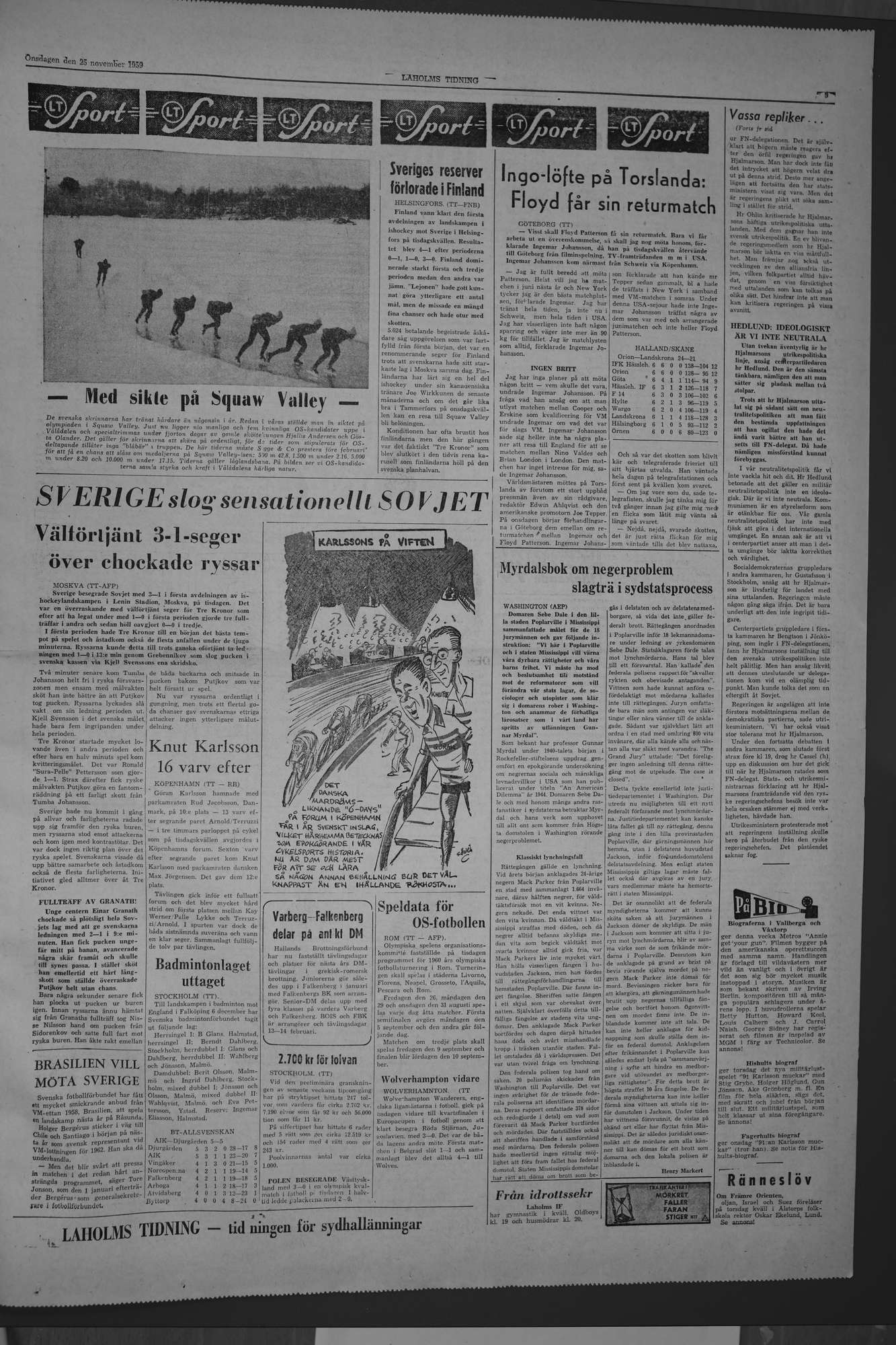 Laholms Tidning Onsdag 25 november 1959, sida 5