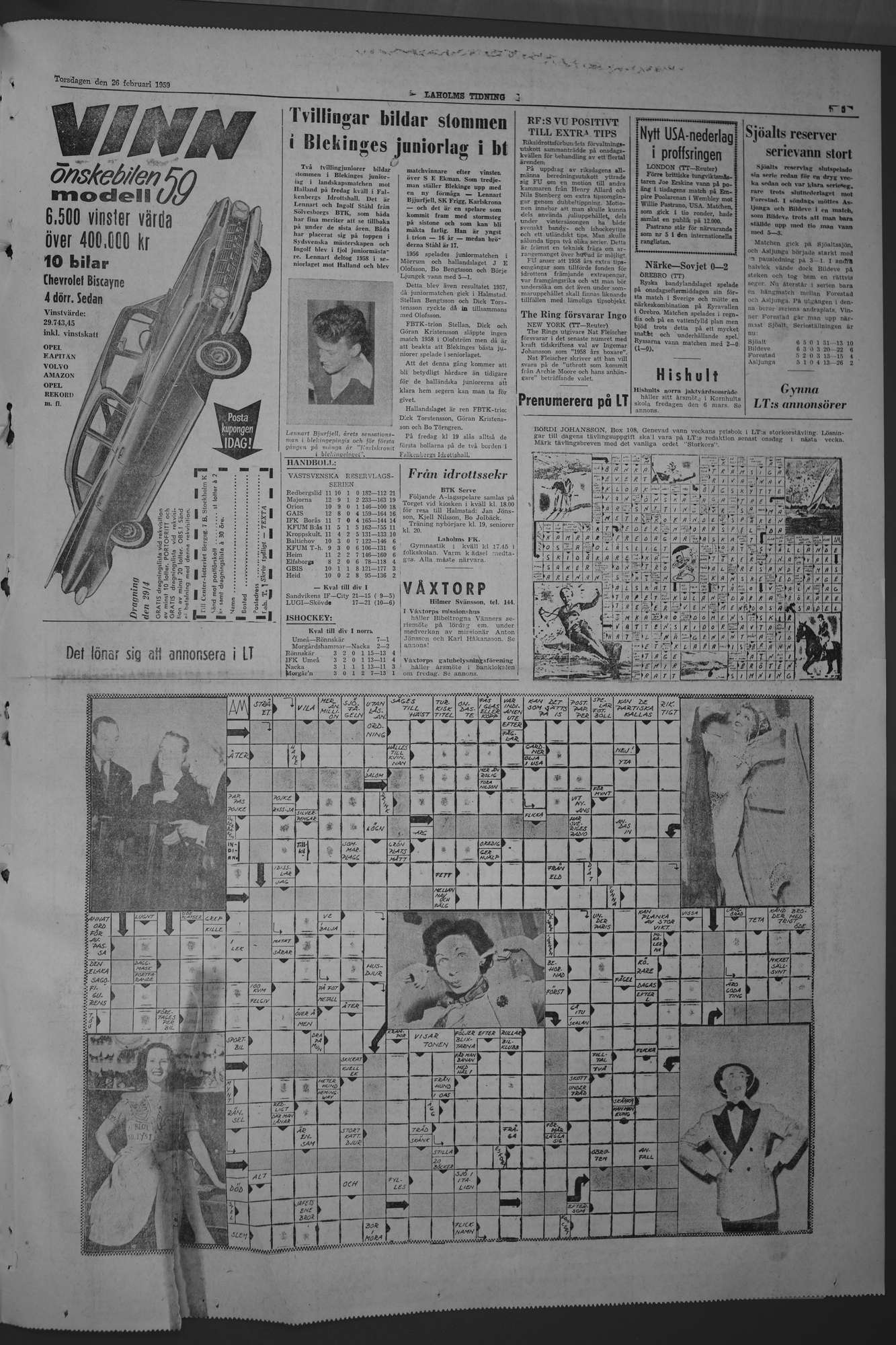 Laholms Tidning Torsdag 26 februari 1959, sida 5