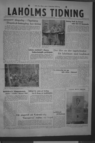 Förstasidan, Torsdag 26 november 1959
