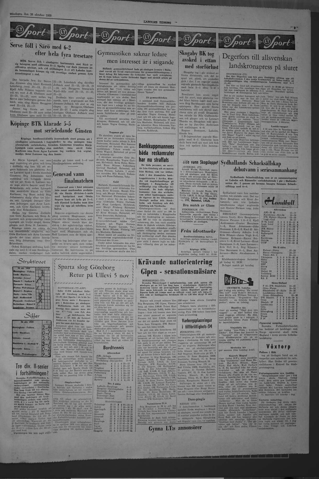 Laholms Tidning Måndag 26 oktober 1959, sida 5