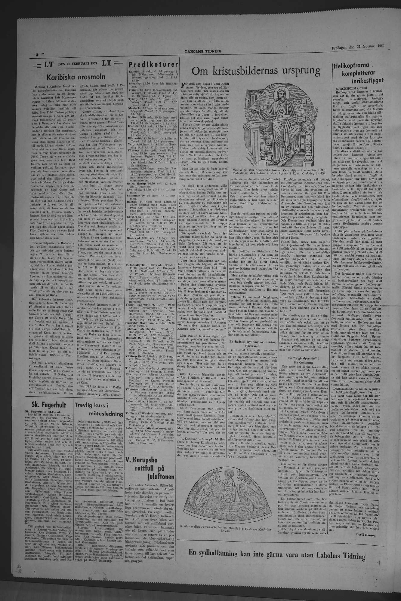 Laholms Tidning Fredag 27 februari 1959, sida 4