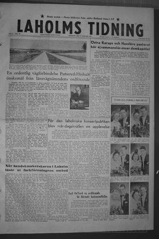 Förstasidan, Tisdag 27 januari 1959